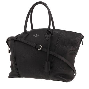 Bolso Louis Vuitton «Lockit» de piel granulada negra