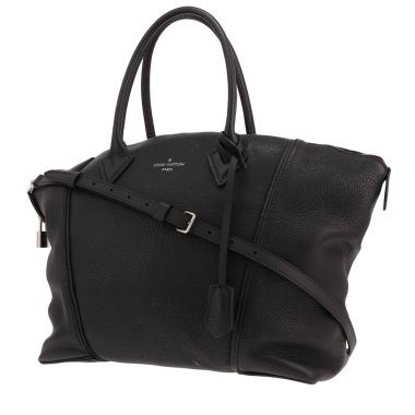 Louis Vuitton Lockit handbag in black grained leather