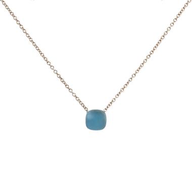Collana Pomellato Nudo Gelé in oro rosa, topazio e Turquoise