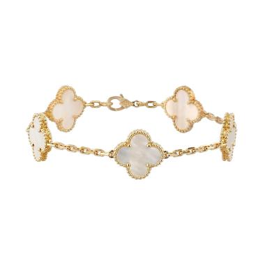 Bracciale Van Cleef & Arpels Vintage Alhambra in oro giallo e madreperla