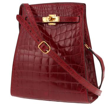 Hermès Kelly Sport shoulder bag in red alligator leather