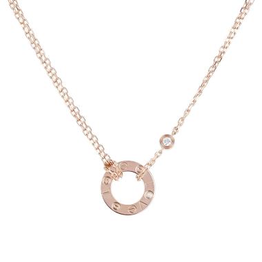 Collier Cartier Love en or rose et diamants