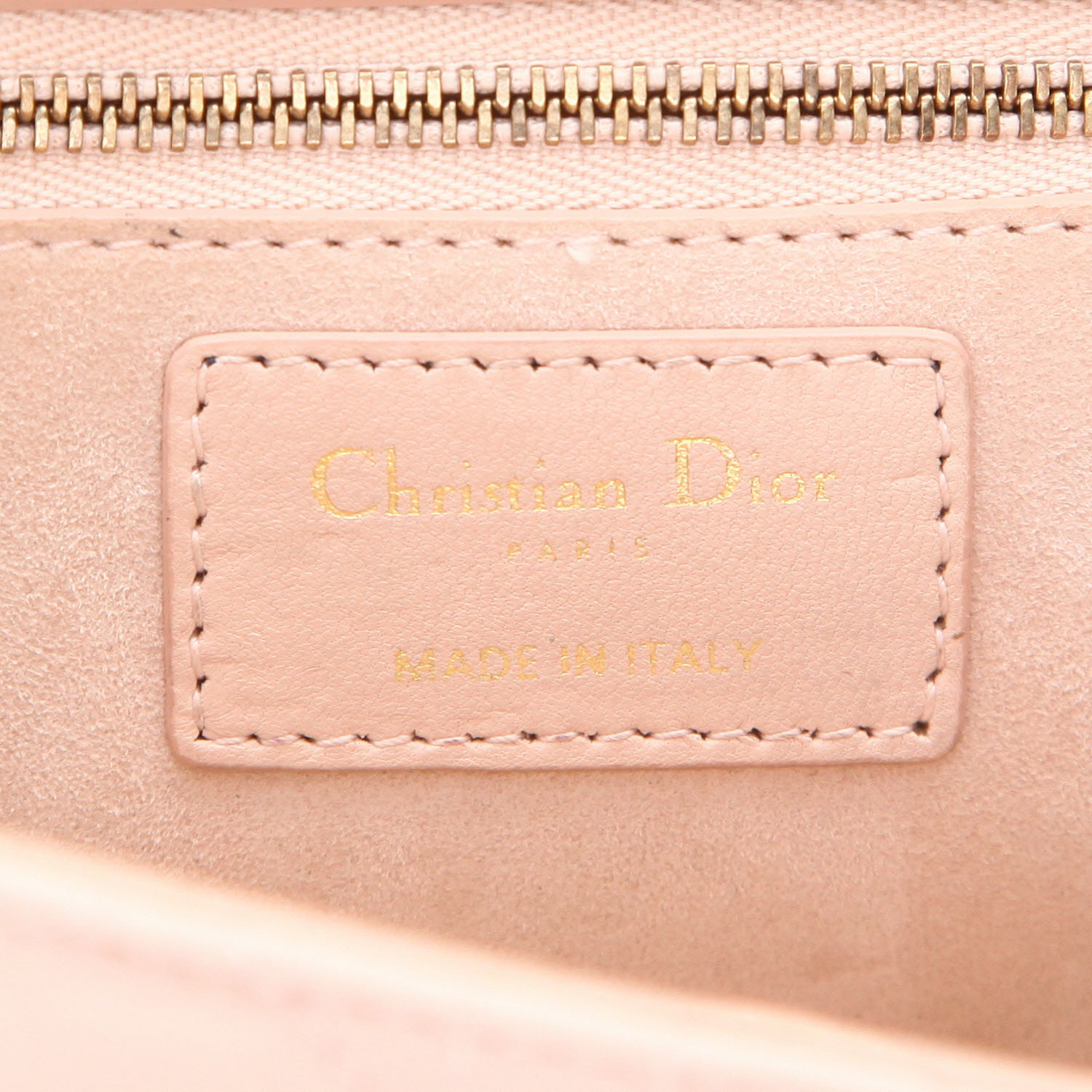 Sac à main Dior  Dioraddict en cuir cannage rose - Detail D2