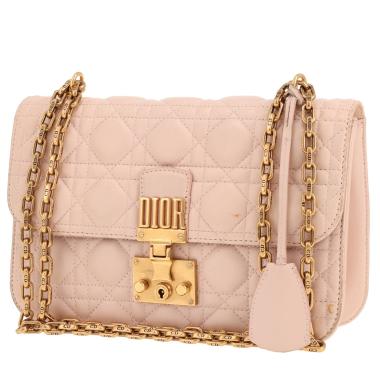 Sac à main Dior  Dioraddict en cuir cannage rose
