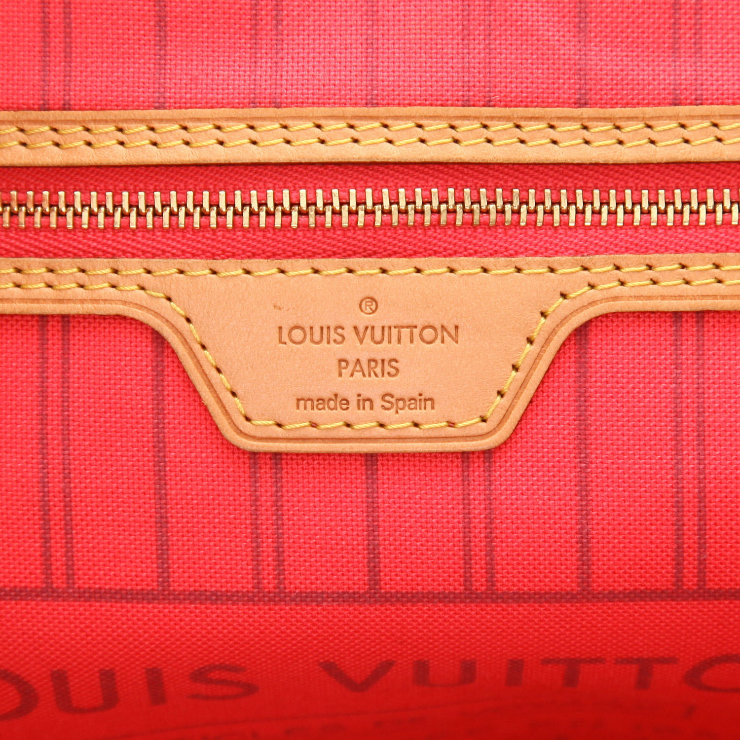 Louis Vuitton Neverfull Limited Edition tote bag in brown Monogram canvas and natural leather - Detail D2