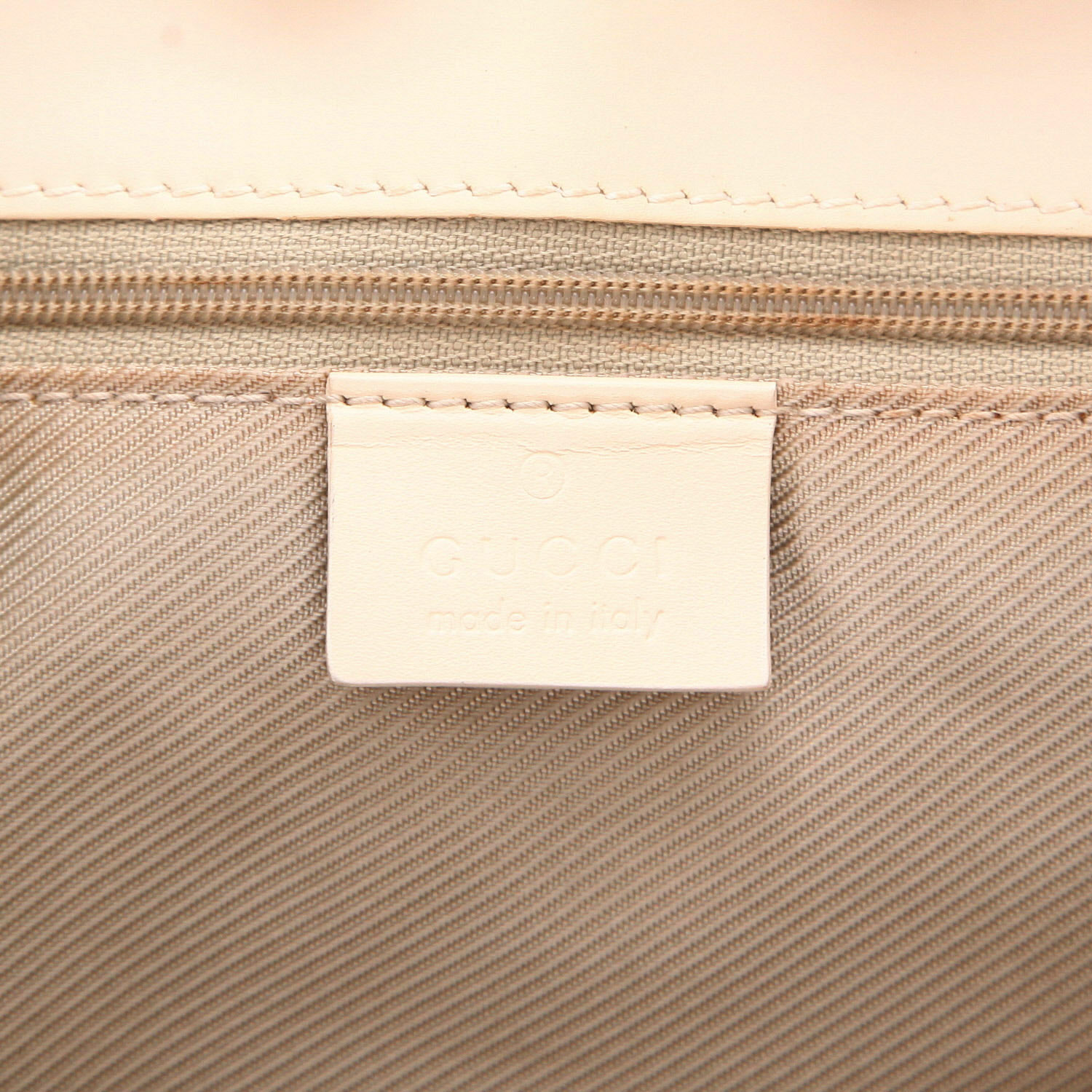 Bolso de mano de Gucci   de lona Supreme GG azul y piel blanca - Detail D2