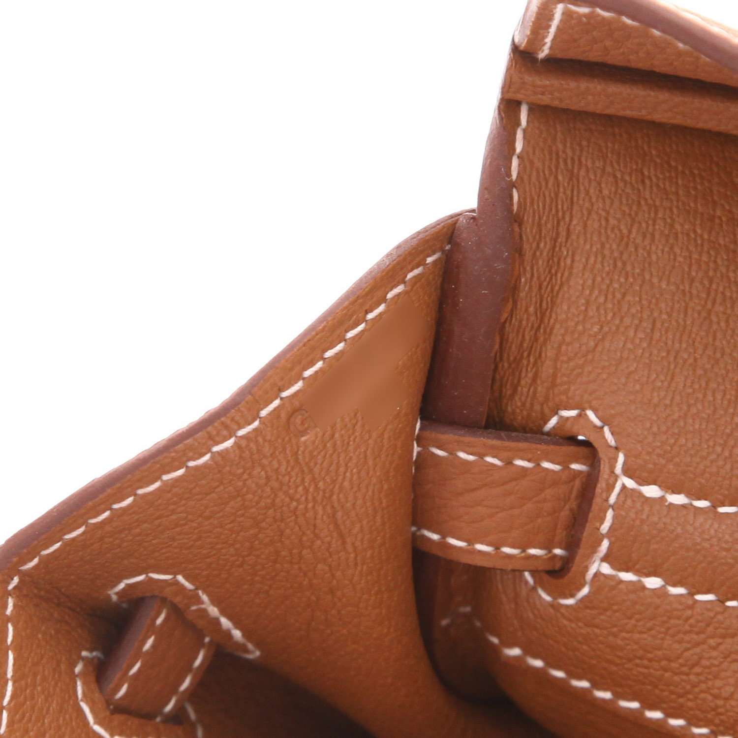 Sac à main Hermès  Birkin 25 cm en cuir togo gold - Detail D4
