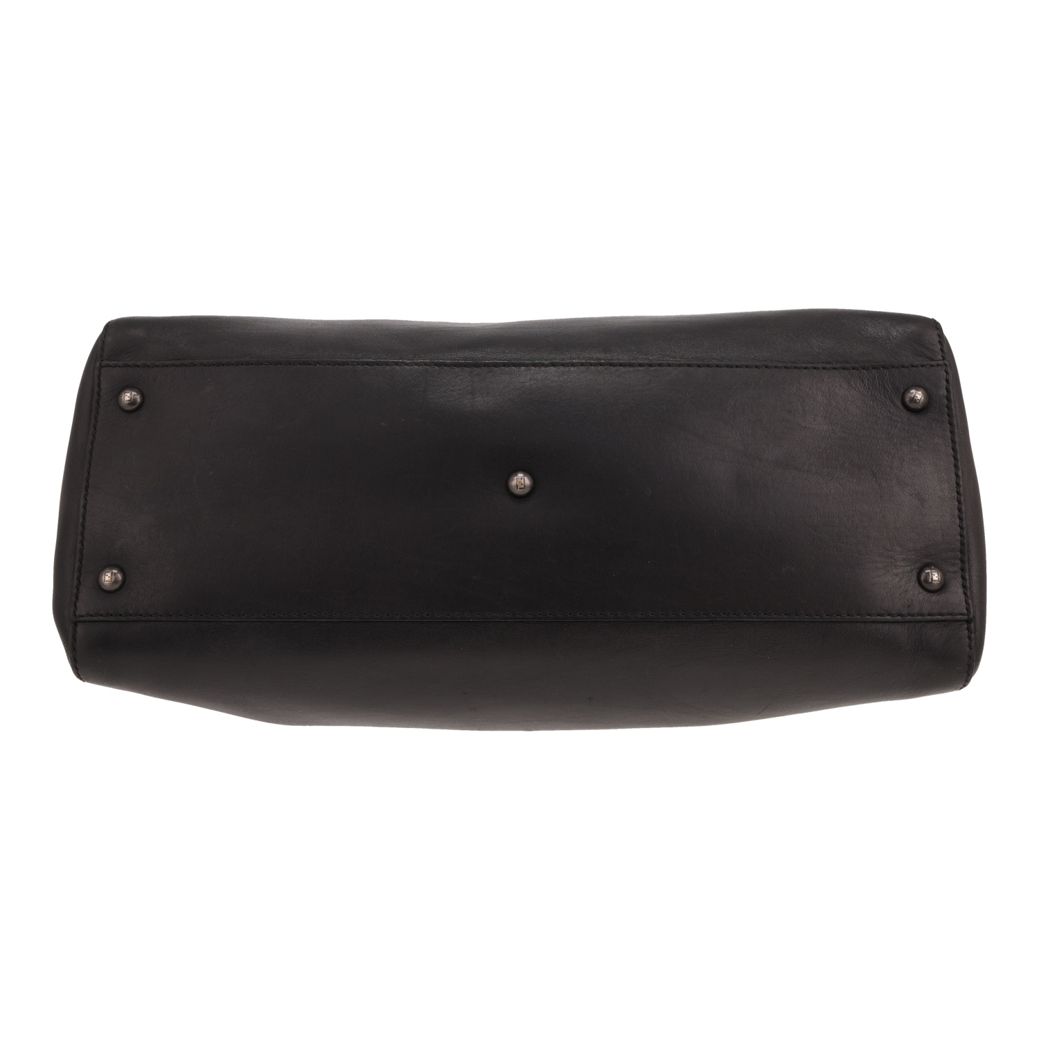 Fendi Peekaboo handbag in black leather - Detail D1