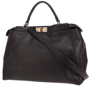 Sac à main Fendi  Peekaboo en cuir noir