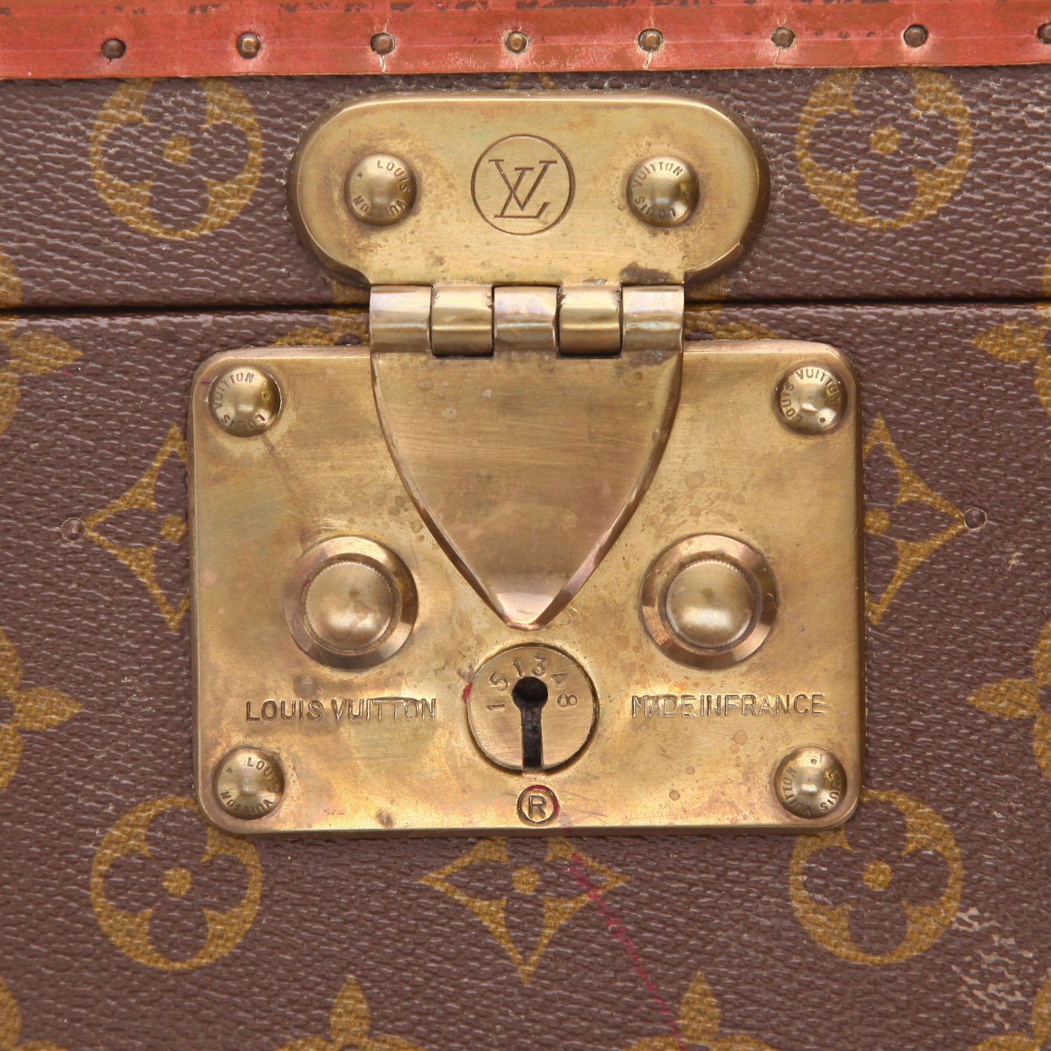 Vanity Louis Vuitton: botiquín de lona con estampado Monogram marrón y lozine marrón - Detail D2