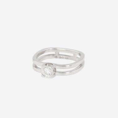 Bague Dinh Van Le Cube Diamant en or blanc et diamant