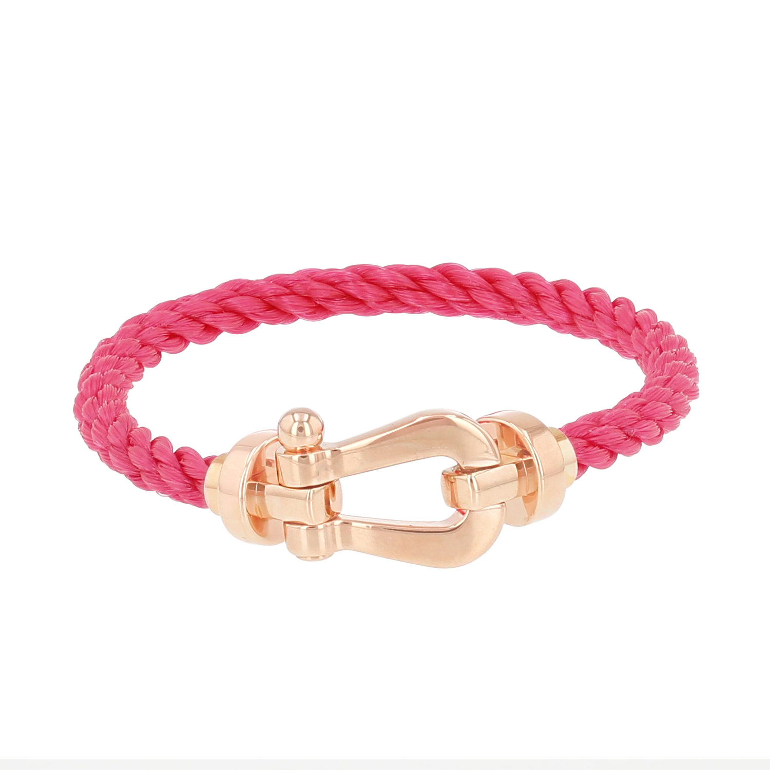 Bracelet Fred Force 10 grand modèle en or rose - Detail D3