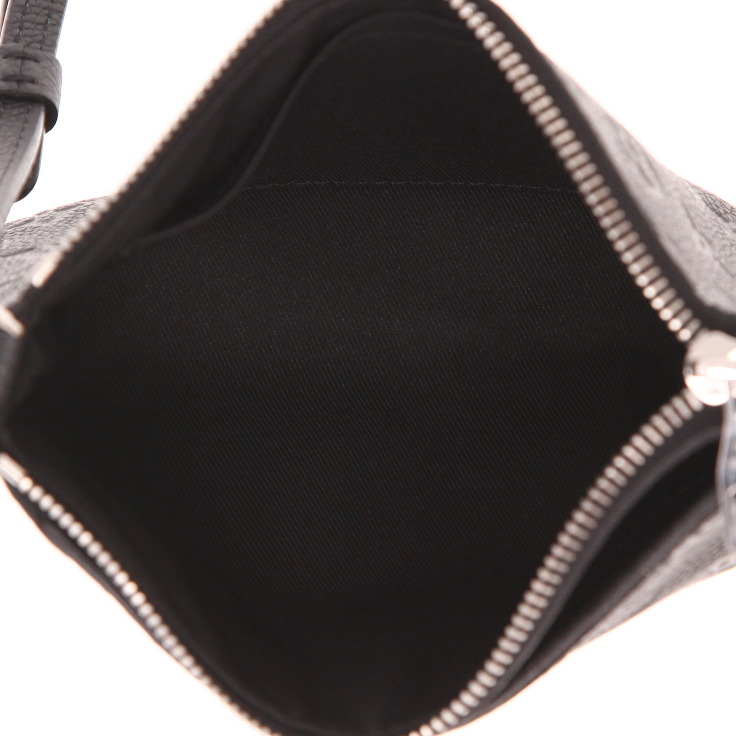 Borsa a tracolla Louis Vuitton  Pallas in pelle Monogram con stampa a rilievo nera - Detail D3