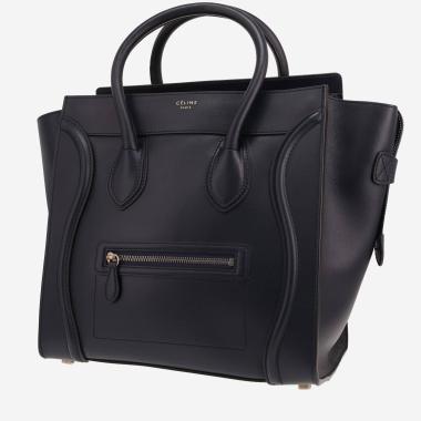 Sac à main Celine  Luggage en cuir bleu-marine