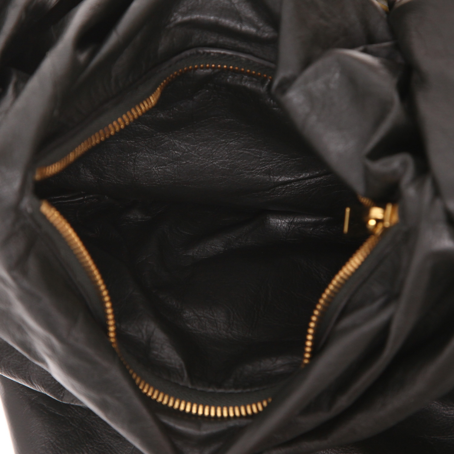 Borsa Bottega Veneta Foulard in pelle verde-kaki - Detail D3