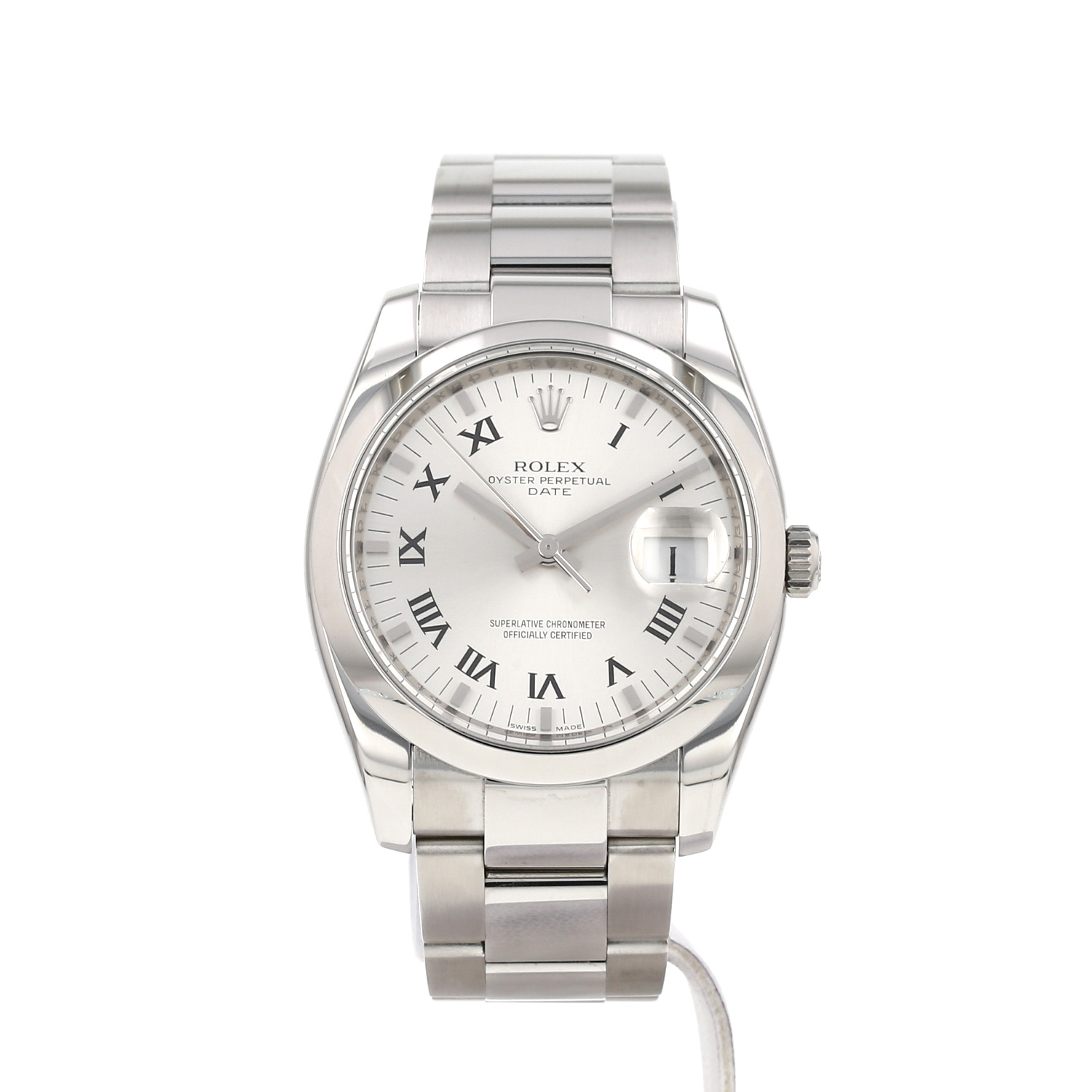 Montre Rolex Oyster Perpetual Date en acier Ref: Rolex - 115200  Vers 2007 - Detail D3