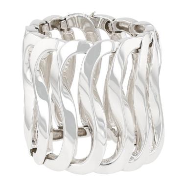 Pulsera tipo brazalete de Hermès en plata