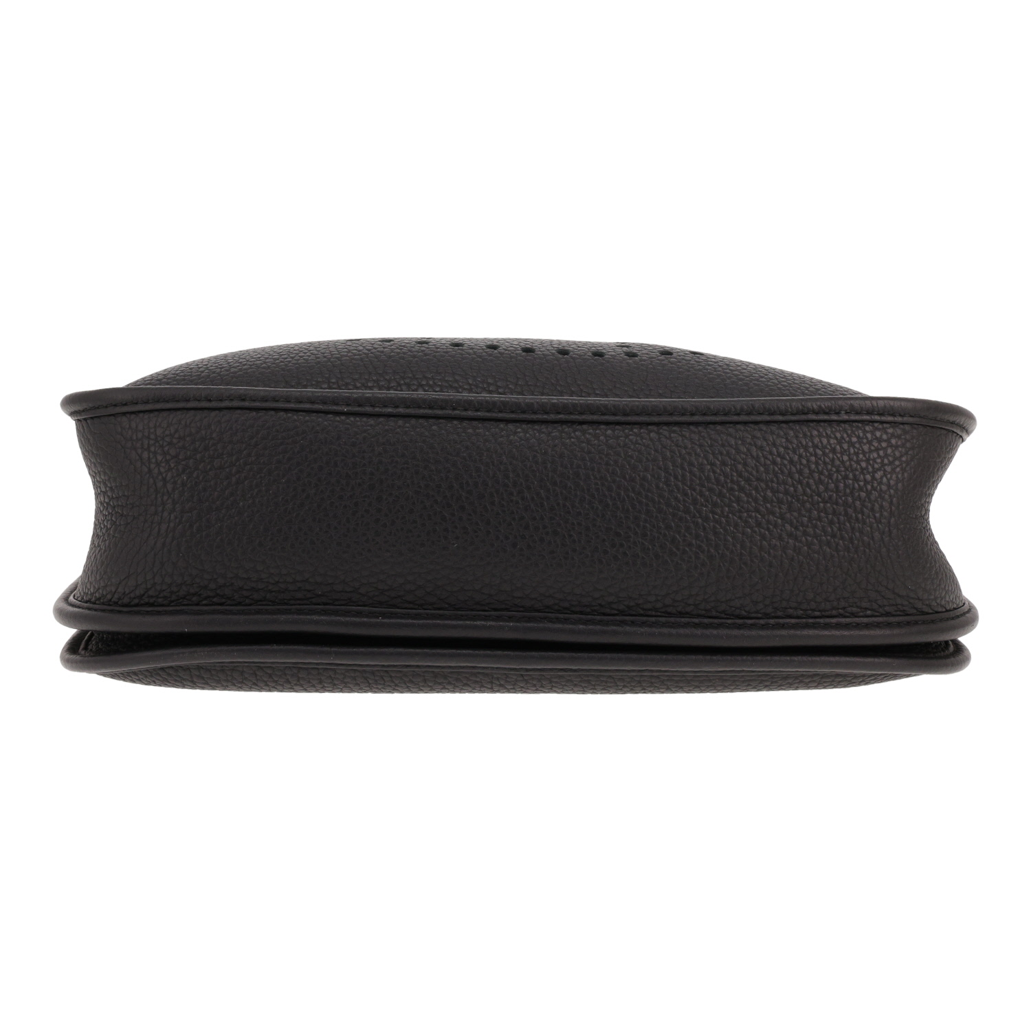 Hermès Evelyne 29 cm shoulder bag in Noir Clémence calfskin - Detail D1