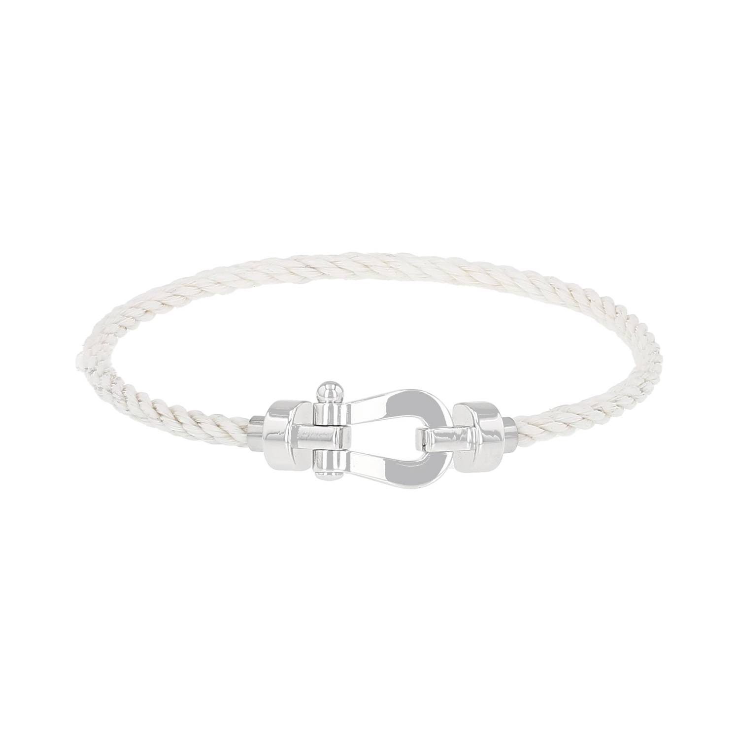 Bracelet Fred Force 10 moyen modèle en or blanc Bracelet Fred Force 10 moyen modèle en or blanc