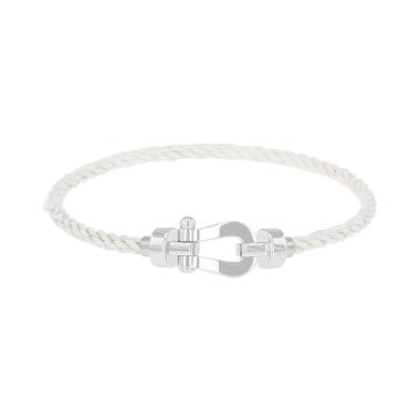 Pulsera Fred Force 10, modelo mediano, en oro blanco