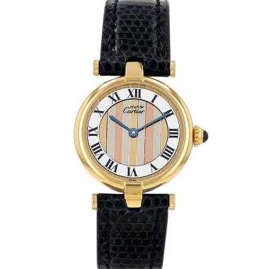 Cartier Must Vendôme watch, small model, in vermeil. Ref: Cartier - 590004. Circa 1990