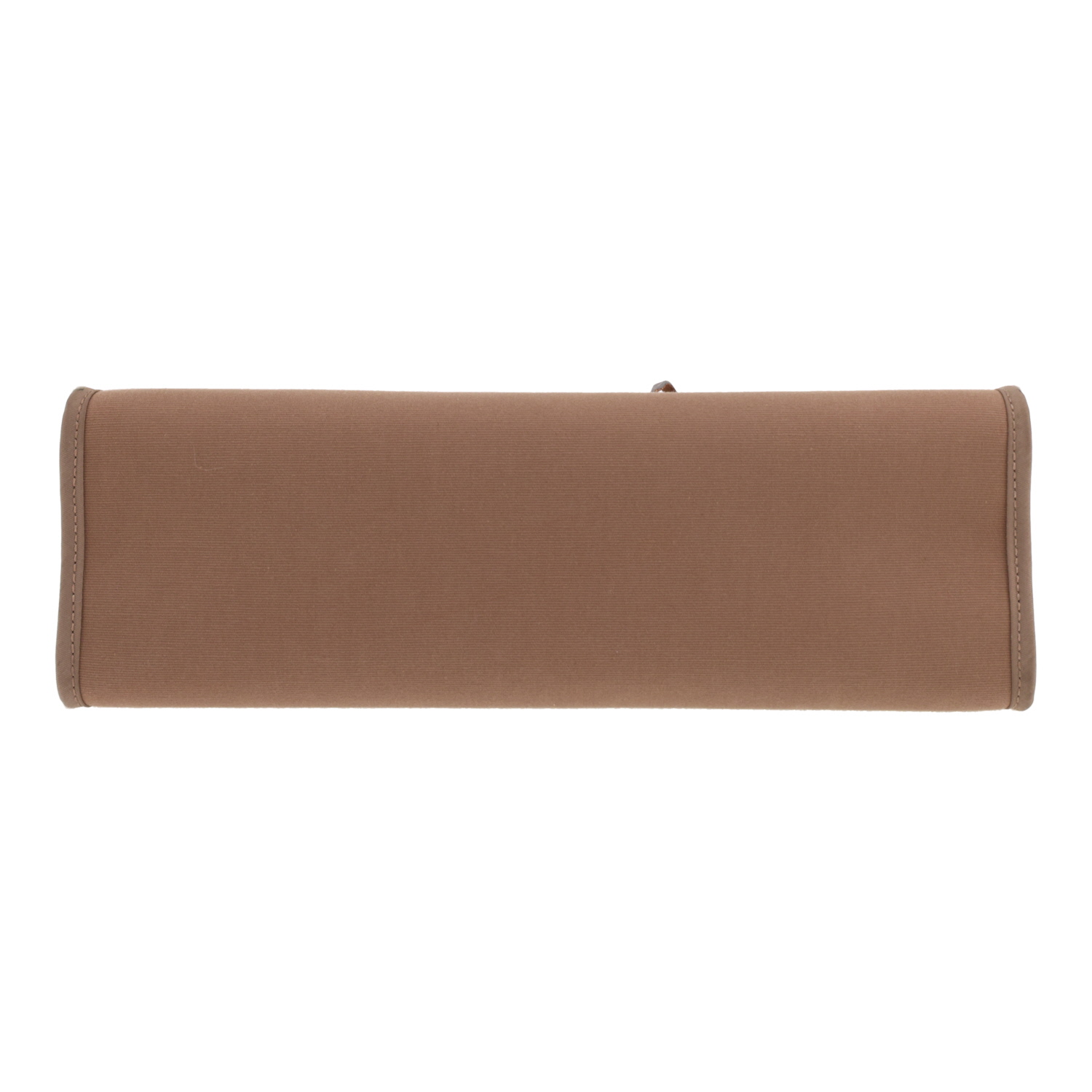 Bolso Hermès «Herbag» de lona color topo y piel marrón - Detail D1