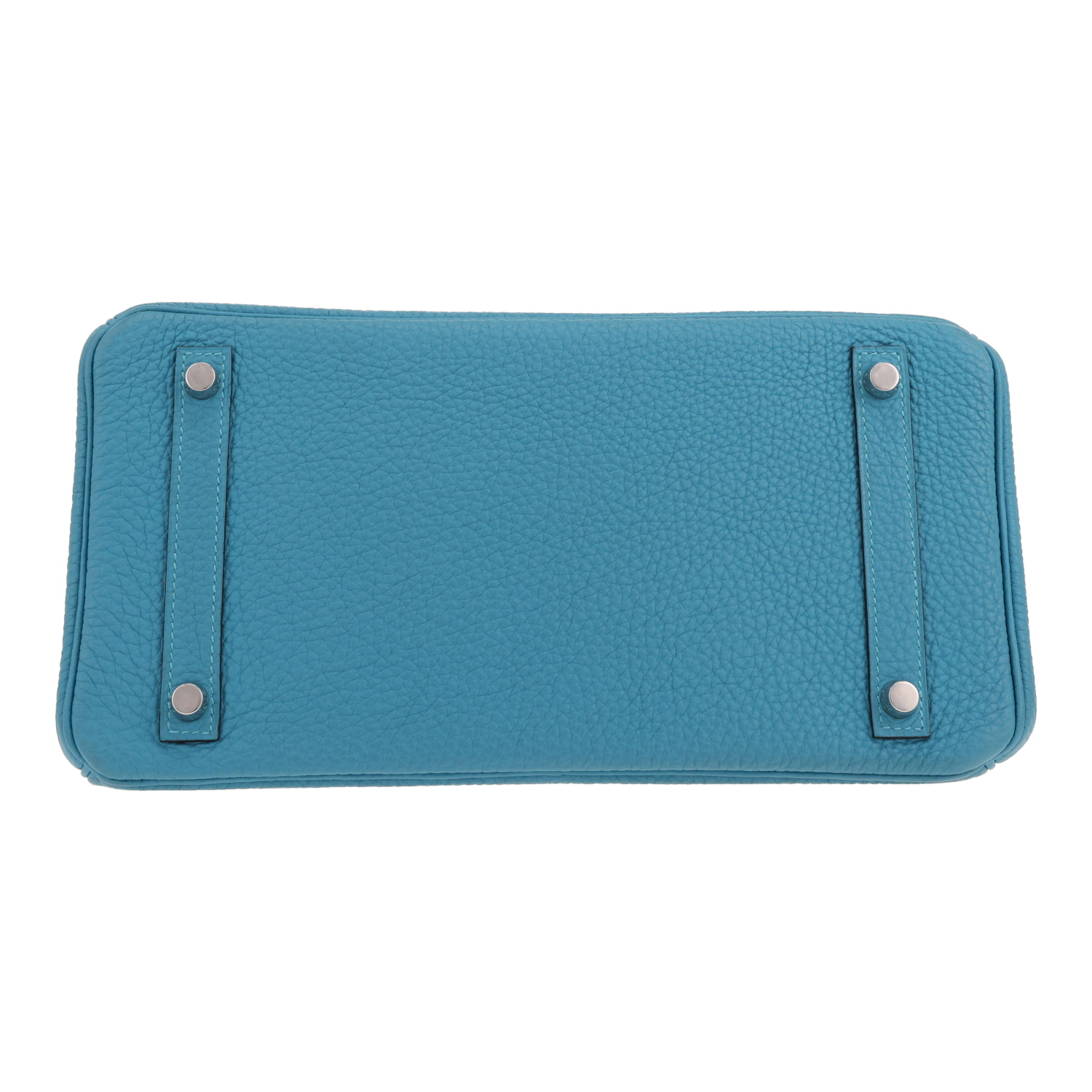 Borsa Hermès Birkin da 30 cm in pelle Togo blu - Detail D1