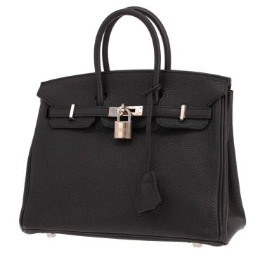 Hermès Birkin 25 cm handbag in Noir Togo leather