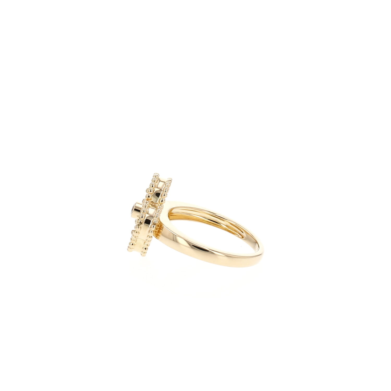 Anillo Vintage Alhambra de Van Cleef & Arpels en oro amarillo, Malachite y diamantes - Detail D6