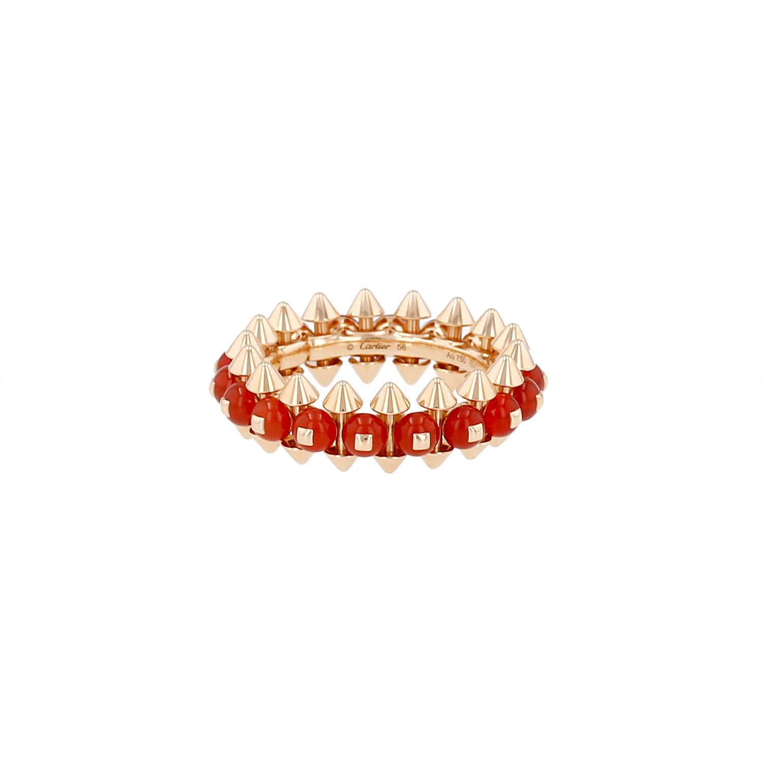 Bague Cartier Clash De Cartier en or rose et agate rouge
