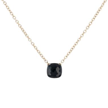 Pomellato Nudo necklace in rose gold and blue London topaz