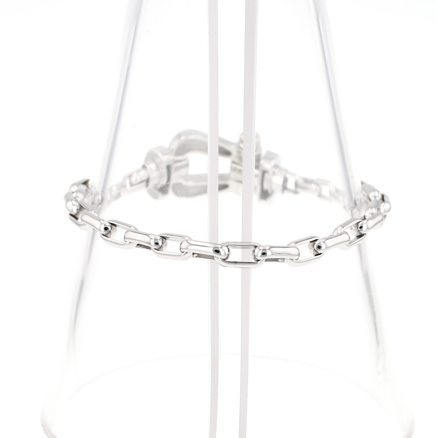 Fred Force 10 large white gold and diamond bracelet - Detail D5