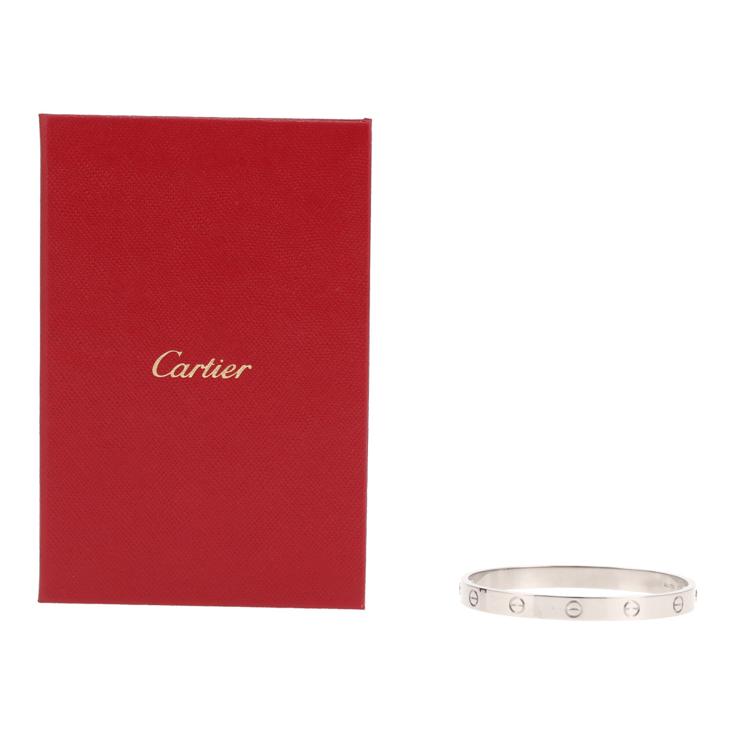 Cartier Love bracelet in white gold - Detail D2