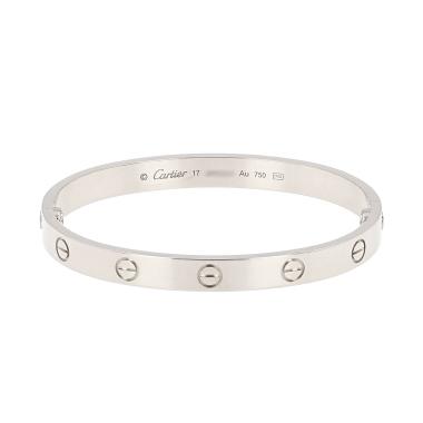 Cartier Love bracelet in white gold, size 17