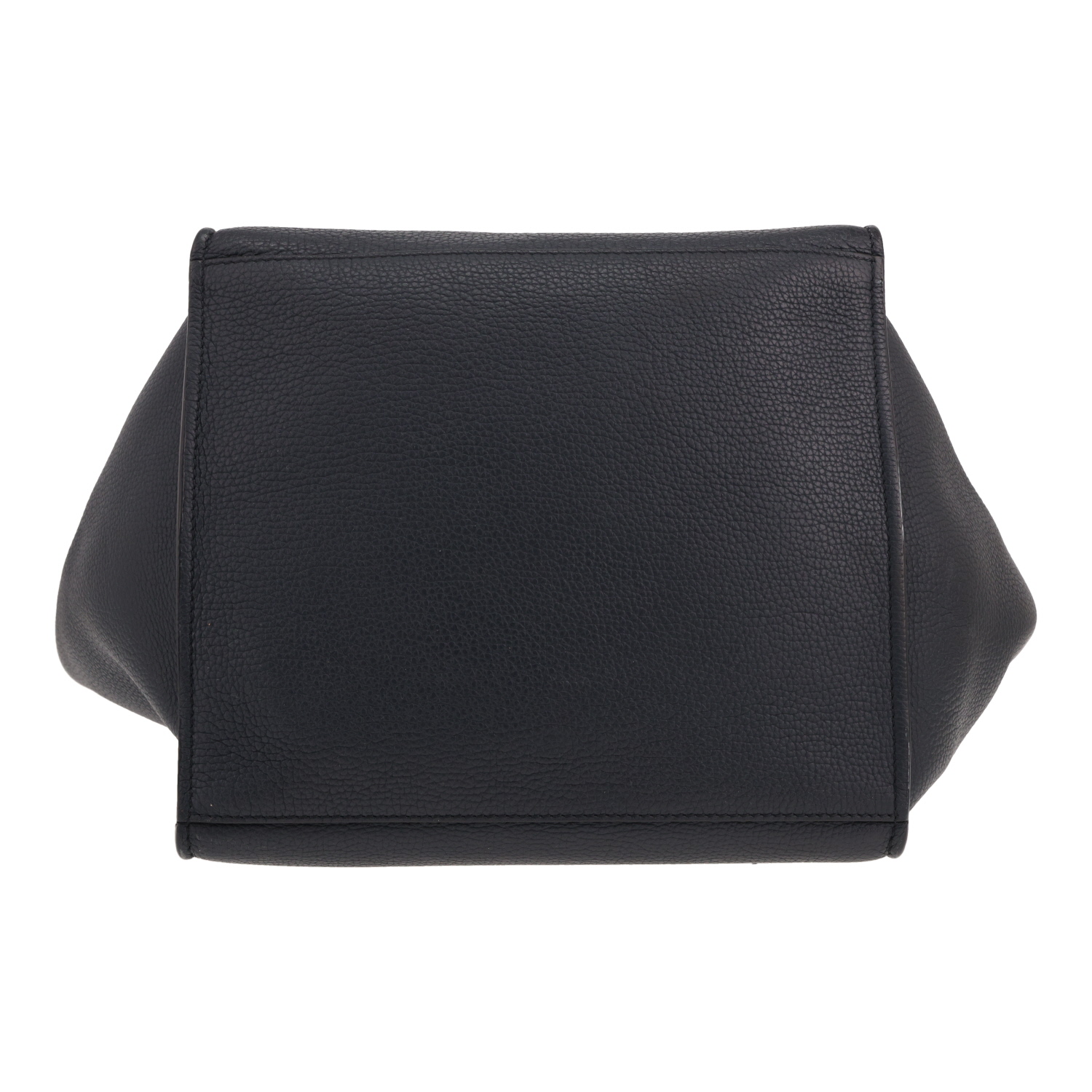 Bolso de mano Celine «Big Bag» de piel granulada Bleu Marine - Detail D1
