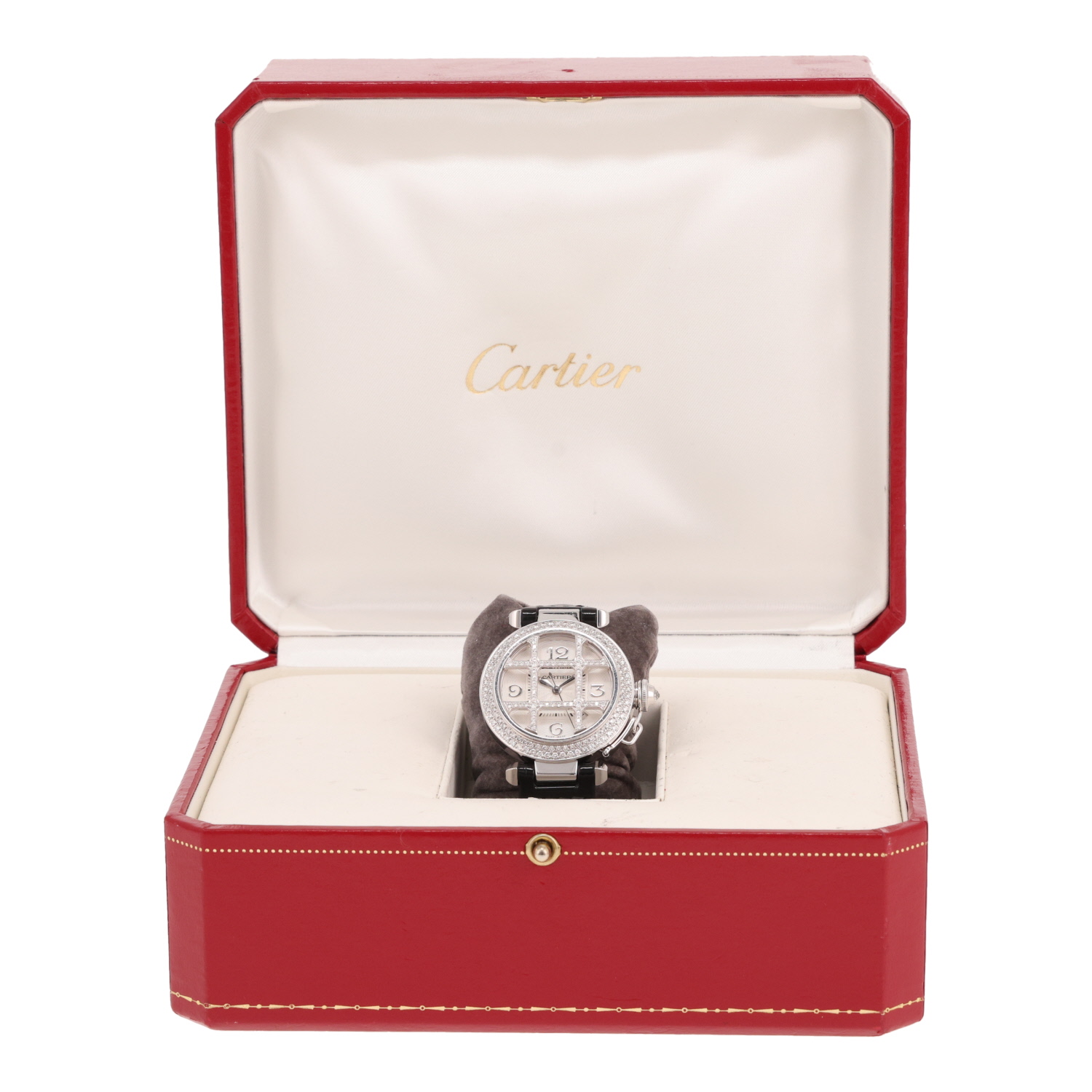 Montre Cartier Pasha Grille en or blanc Ref: Cartier - 2400 