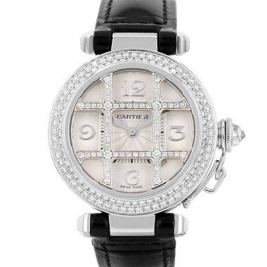 Montre Cartier Pasha Grille en or blanc Ref: Cartier - 2400 