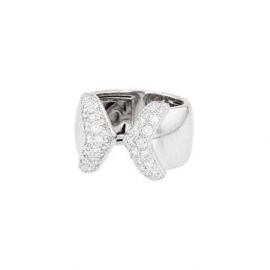 Bague Chopard en or blanc et diamants