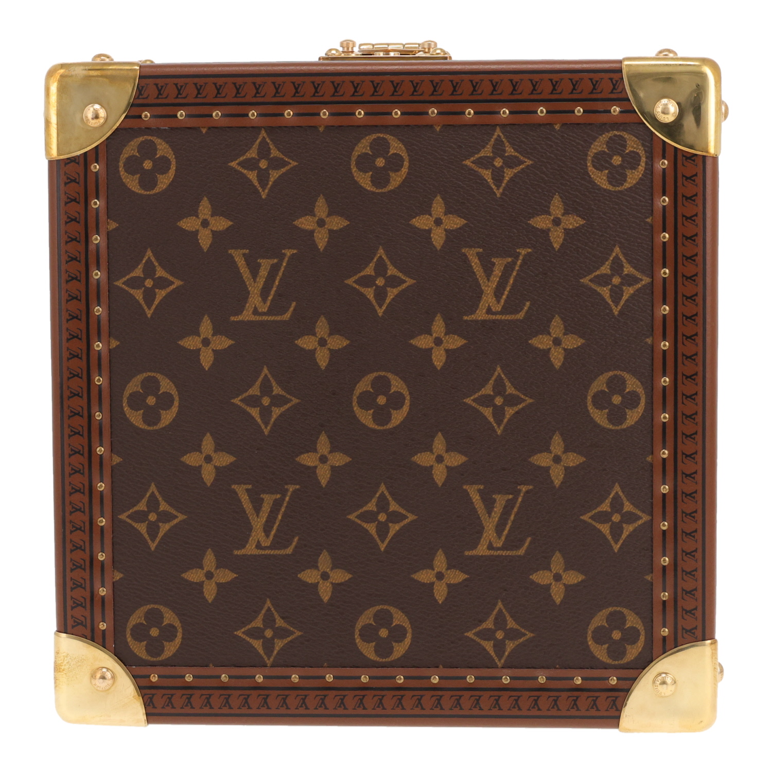 Portagioie Louis Vuitton  Cofanetto per gioielli in tela Monogram marrone - Detail D1