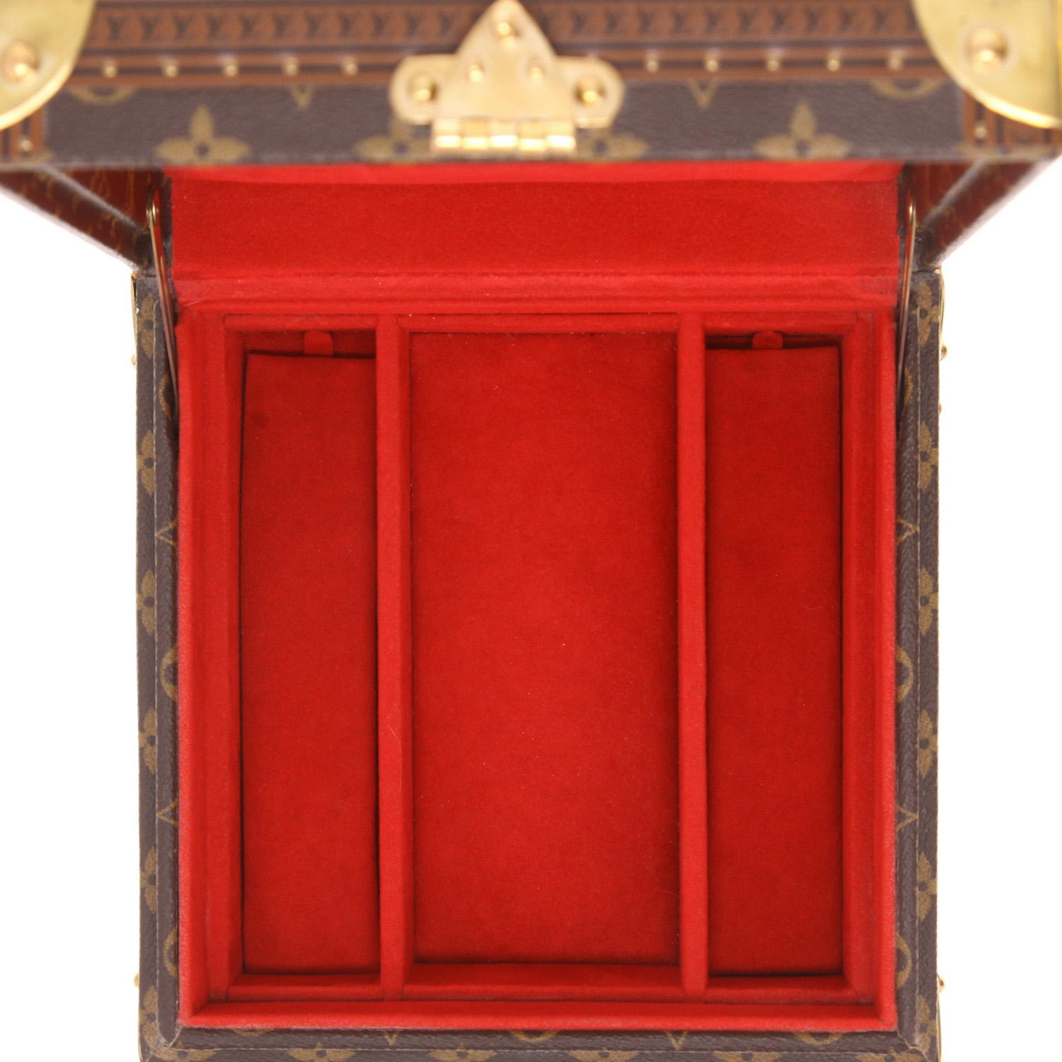 Louis Vuitton jewellery box  Jewellery set in brown Monogram canvas - Detail D4