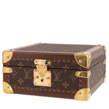 Joyero de Louis Vuitton: estuche para joyas de lona Monogram marrón