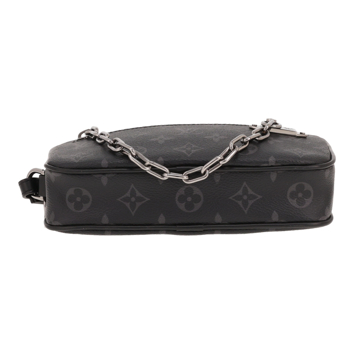 Borsa Louis Vuitton Volga in tela Monogram grigio Graphite - Detail D1
