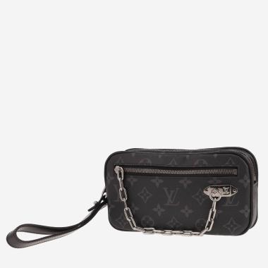 Pochette Louis Vuitton  Volga en toile monogram gris Graphite