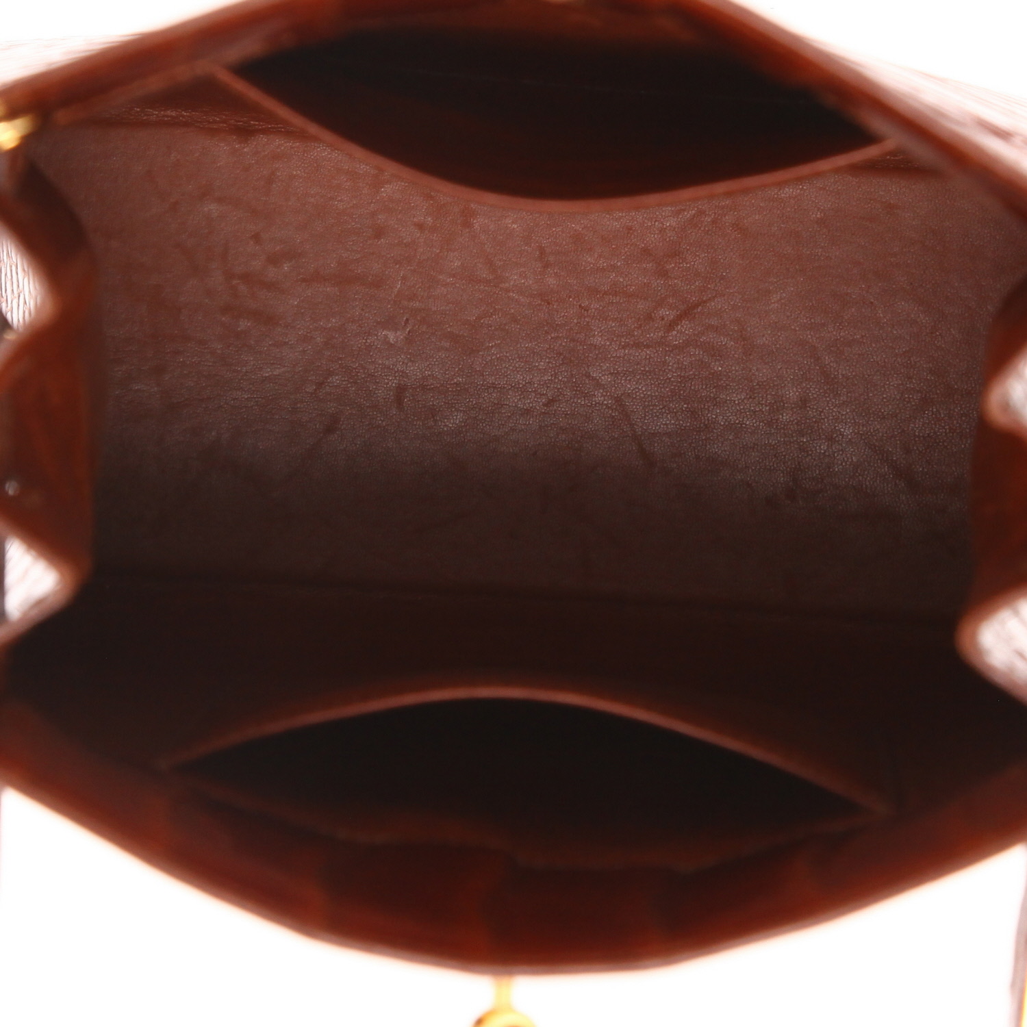 Hermès Kelly Sport handbag in brown porosus crocodile leather - Detail D3