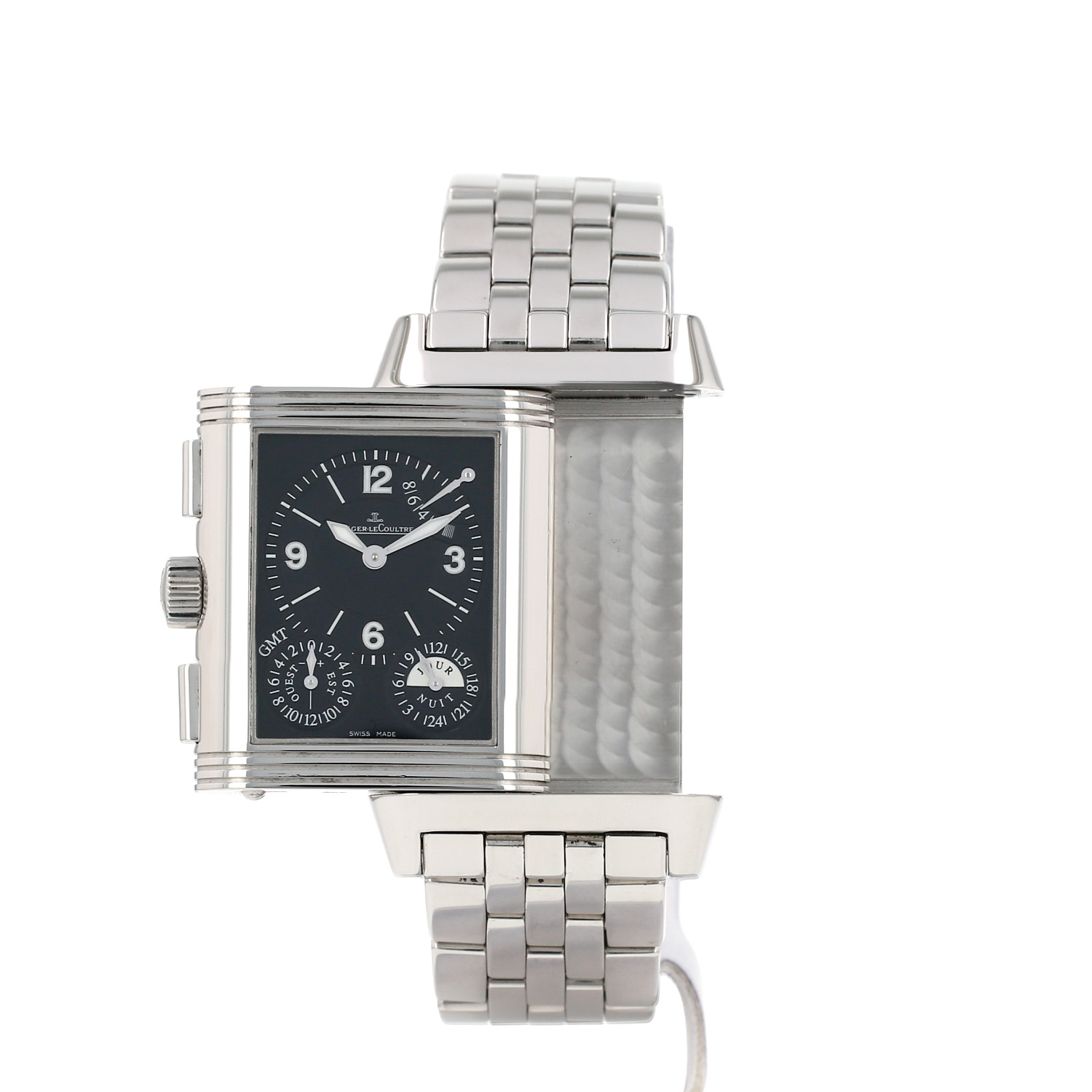 Reloj Jaeger-LeCoultre Reverso Grande GMT de acero, ref.: Jaeger-LeCoultre - 240818, hacia 2010 - Detail D3