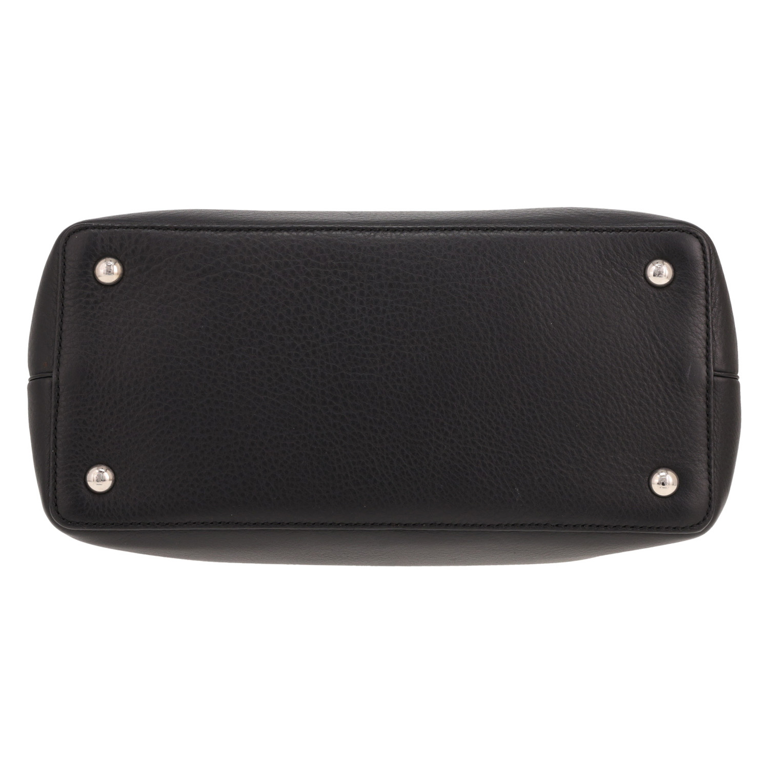 Fendi ‘2 Jours’ handbag in black leather and beige python - Detail D1