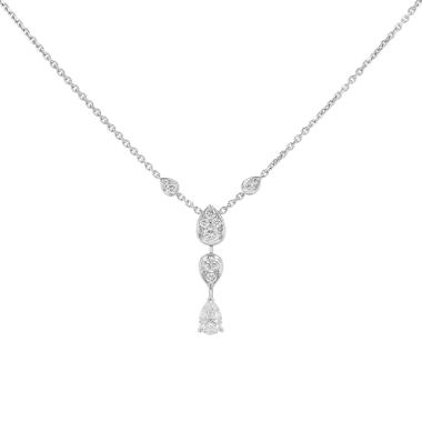 Pendentif Chaumet Joséphine Ronde d'Aigrettes en or blanc et diamants