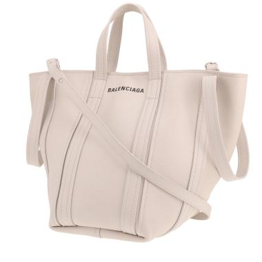 Balenciaga Everyday handbag in white grained leather
