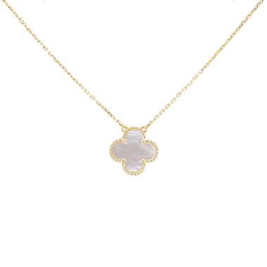 Van Cleef & Arpels Vintage Alhambra necklace in yellow gold and mother-of-pearl