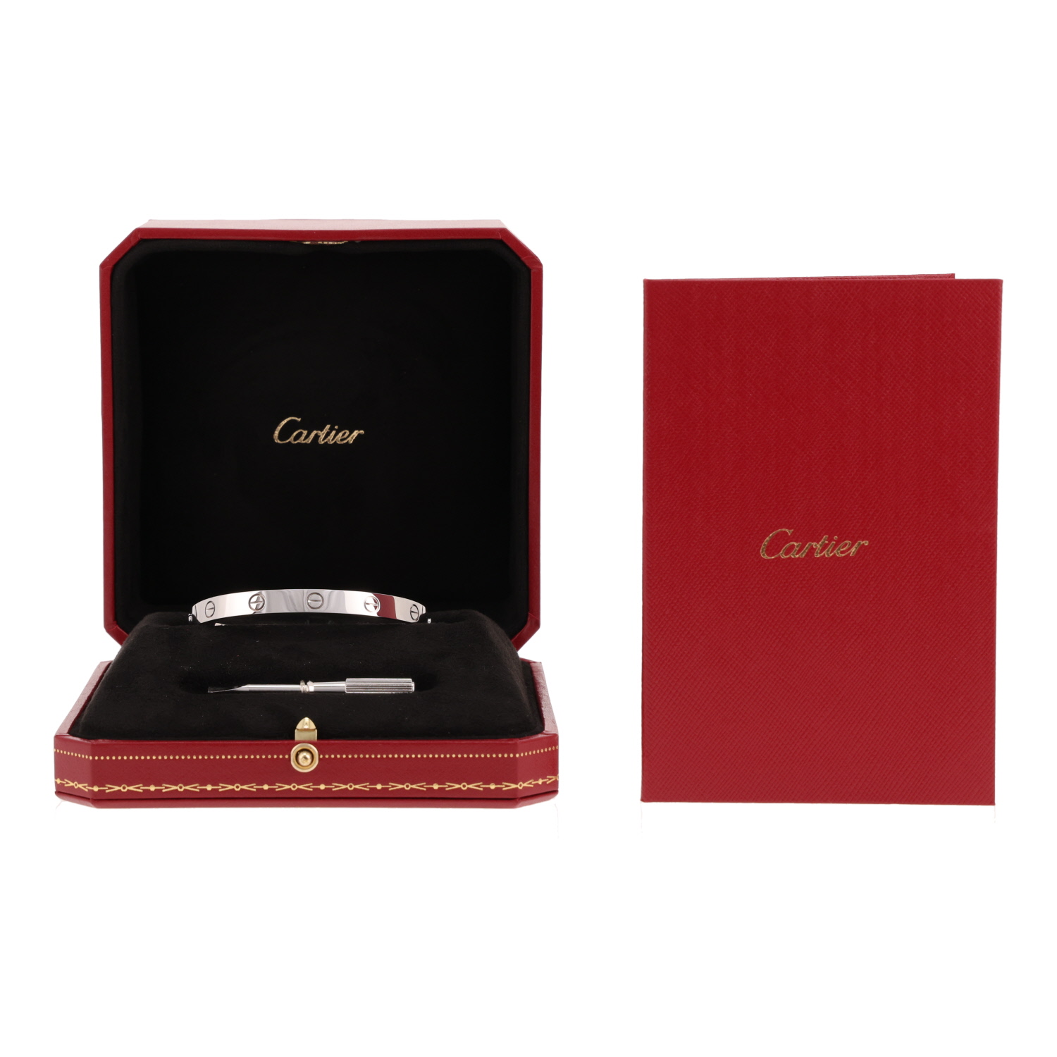Pulsera Cartier Love de oro blanco